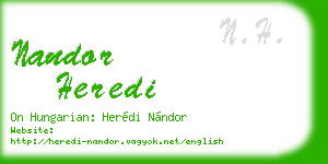 nandor heredi business card